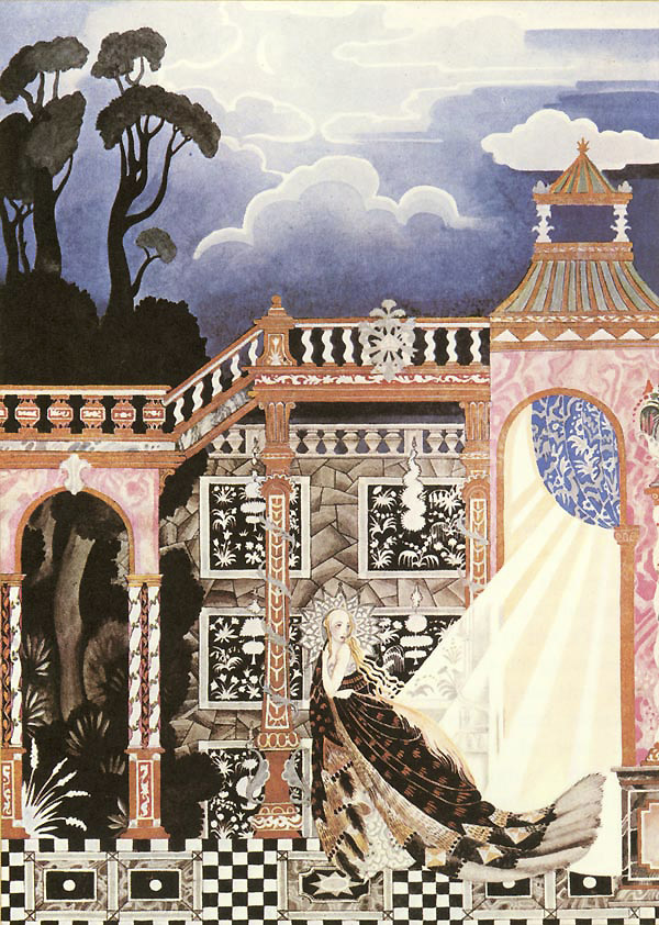 Catskin, or Alleleirauh, a story by The Brothers Grimm - Illustration by Kay Nielsen from Fairy Tales of The Brothers Grimm